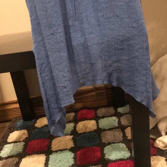 Blue Spring Dress Sz M - Picture 5 of 7